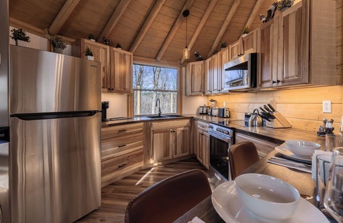 Almo Cabin | Private Hot Tub + King Bed | Eagle Retreat