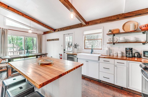 Pocono Summit House | Private Hot Tub: Tree-Lined Poconos Home!