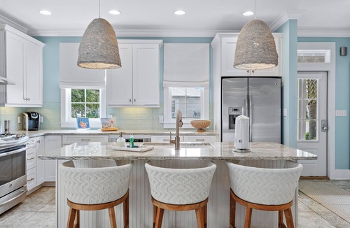 Seacrest House | Private Htd Saltwater Pool-2 Min Walk to Private Uncrowded Beach-Bikes-Golf cart