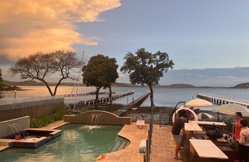 Tascott House | private jetty, 180 degree full sea view