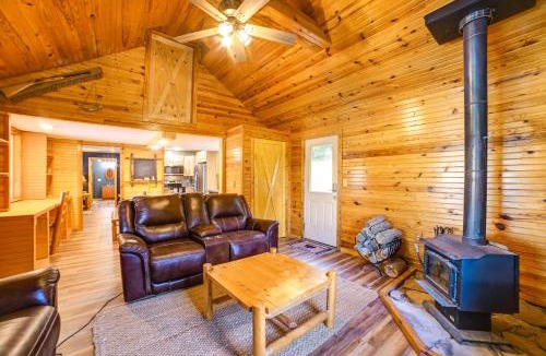 Clay House | Private Lake & Dock: Log Cabin, 2 Mi to Clay!
