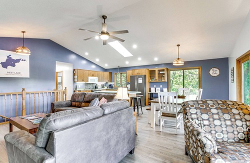 Spicer House | Private Lakefront Cabin w/Hot Tub, Deck & Views