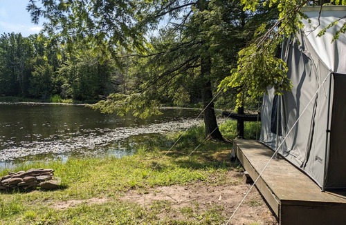 Parksville RV Rental | Private Lakefront Glamping Campsite