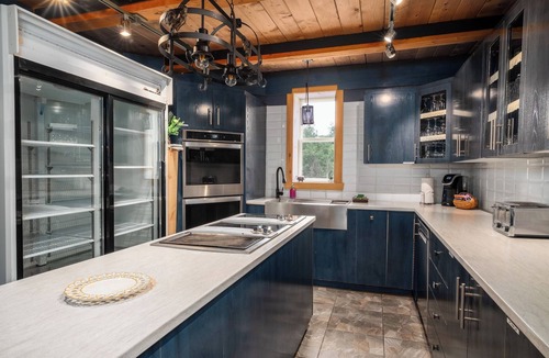 Mandeville Ski Chalet | Private log cabin resort, 30 people, pool, spa, games room, and +.