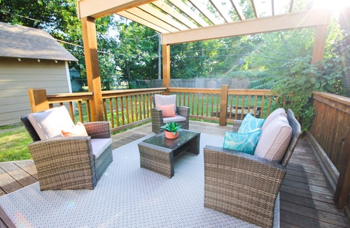Wichita House | Private Patio W/Grill + Game Room - Sleeps 10!