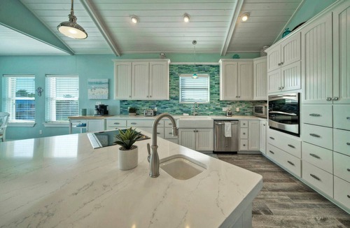 Leeward Sands House | Private Pool, Game Room + Fire Pit Golf Cart Zone Near Beach | Beacharita