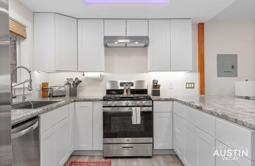 Travis Landing House | Private Pool Home Near Lake Travis | Firepit, Grill & Hot Tub | Pet-Friendly!