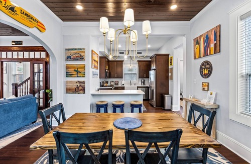 San Jacinto House | Private Pool & Hot Tub Walk to Beach 2 King Suites Pet Friendly