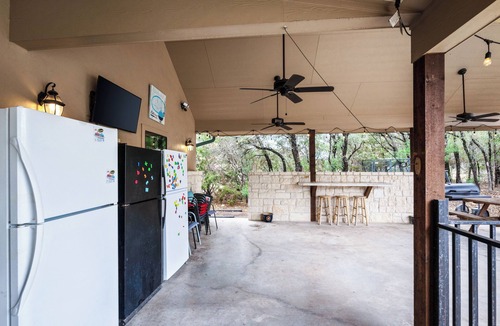 Sabinal House | Private pool, pickleball court, single story home, less than 5-minute drive to THE Frio River