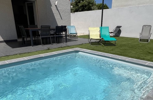 Vendres Villa | Private pool, terrace, garden, plancha, 6 people