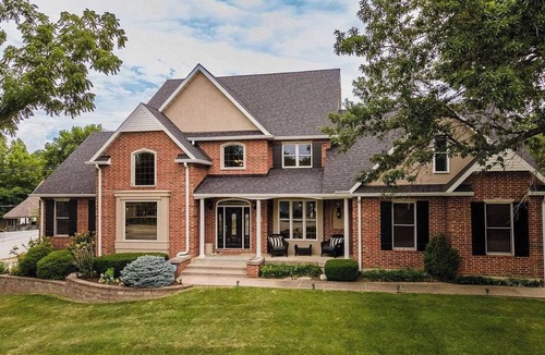 Harrisonville House | Private Resort Pool Home: 2 Suites, Hot Tub, Golf Simulator, Sauna and more