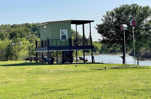 South Bend Cabin | Private Romantic River Front Hideaway with Cabin and RV Hookups