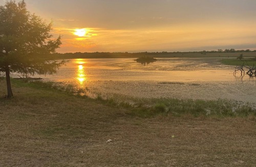 Miller Grove RV Rental | Private safari tent with ac/heat, Wifi and an exceptional view off a large deck.