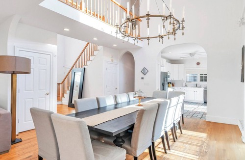 North Sea House | Private setting with treetop views, resort style pool and jacuzzi, fully.