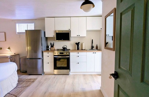 Pleasant View Apartment | Private Studio w/Bath + Kitchen | Backs to NLR