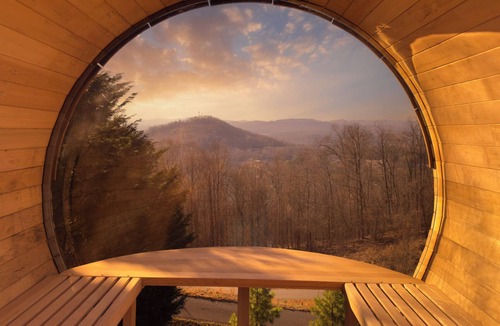 Blairsville Cabin | Private Sunset-view Cabin Hot Tub Sauna Game Room Dog-friendly
