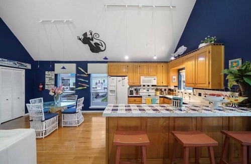 Surfside Beach House | Private swimming pool, fishing dock! Something to offer everyone!