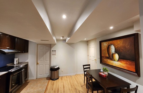 Ajax Apartment | Private walkout large bedroom bsmnt Apt living, dining&kitchen and free parking