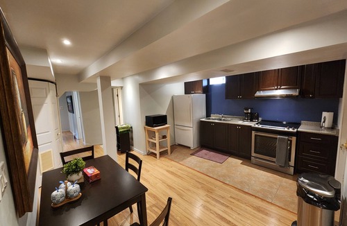 Ajax Apartment | Private walkout large bedroom bsmnt Apt living, dining&kitchen and free parking