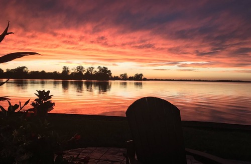 Lakeview House | Private waterfront, large firepit and covered boat dock!