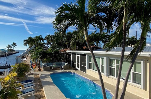 Marathon House | Private Waterfront Single Family Home,Heated Pool,Dock,Ocean Views,Kayaks, WOW