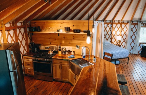 Baldwin Cabin | Private Yurt on 20 Wooded Acres, Pet-Friendly