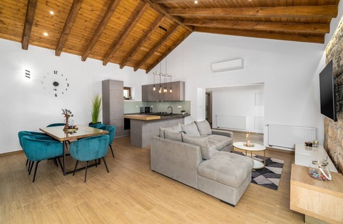 Oklaj Villa | Promina luxury villa with 72sqm Heated Pool, Jacuzzi, Infrared Sauna, Tennis court, Media room
