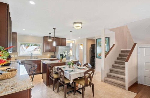 Historic Lahaina Front Street House | Puamana 153-4 Spacious 3BR & Steps to Beach, Oceanfront pool