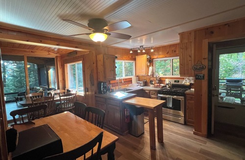 Town of Webb House | Puchers Place - Spacious, waterfront home on a private non-motorized lake