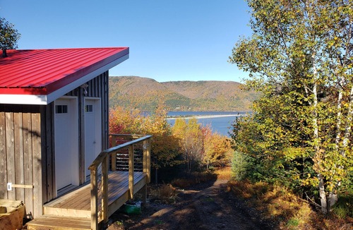 Englishtown Cabin | Puffin Pod Hike-In Sleeping Pod at Sally's Brook Off-Grid Luxury Cabins