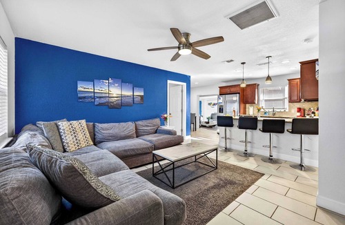 Sun Bay South House | Putting Green Oasis: BBQ, Cornhole, Heated Pool