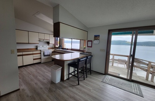 Belfair House | Quaint beachfront home with bulkhead and swim float.