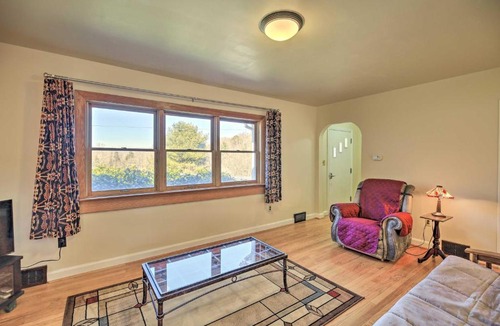 Atkins House | Quaint Creekside Home w/Spacious Deck & Yard