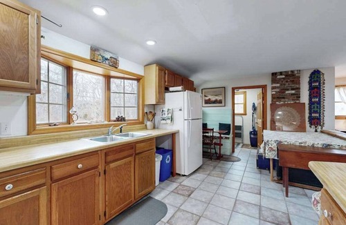 West Tisbury House | Quaint home across from bike paths with large furnished deck, grill, & W/D