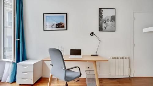 Quartier de la Porte-Saint-Denis Apartment | Quartier a la mode du Marais climatise 2 chambres
