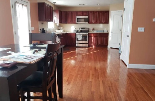 Fall River House | Queen bed close to everything.