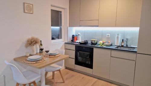 St. Gallen Apartment | Queensize-Bett, Arbeitsplatz, gratis Parkplatz