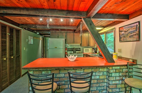 Rumney Cabin | Quiet A-Frame Cabin on Creek with Private Deck!