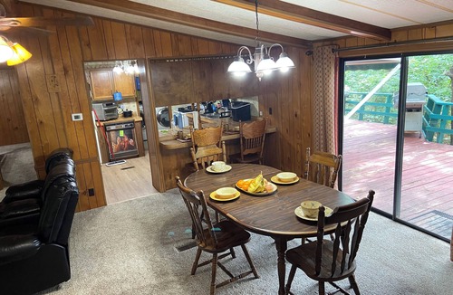 Flint Creek House | Quiet cabin in the woods w/access to pools, river, & lakes in gated community!