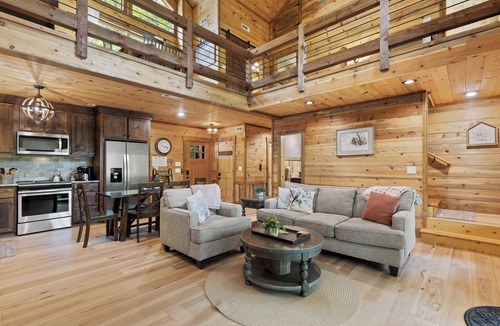 Mineral Bluff Cabin | Quiet Creekside Retreat @ Autumn's Bend! Private-Games-Firepit