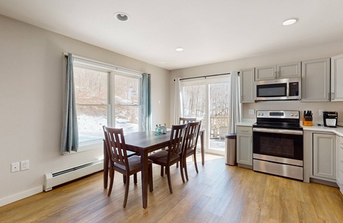 Dedham House | Quiet duplex with private deck, peaceful views, grill, & private W/D