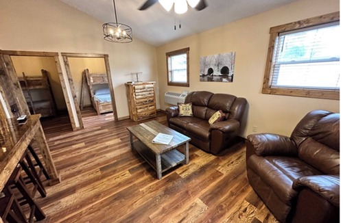 Attica Villa | QUIET EXHAUST - 2 Bedroom Efficiency Luxury Cabin