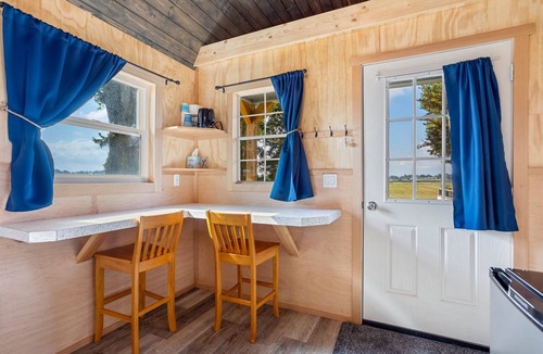 Lynden Cabin | Quiet Glamping Barn on a Working Farm with Fire Pit and Open Views