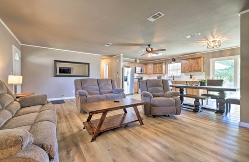 Fischer House | Quiet Haven w/Hot Tub, 4 Mi to Canyon Lake!