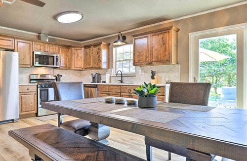 Fischer House | Quiet Haven w/Hot Tub, 4 Mi to Canyon Lake!