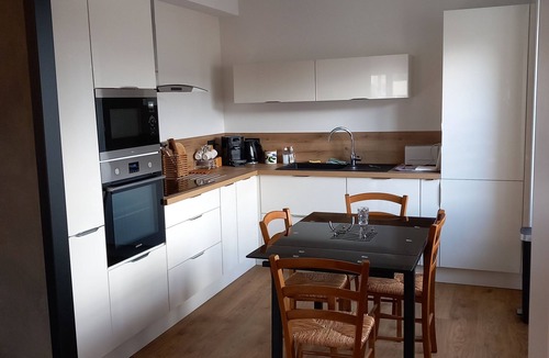 Espalion House | Quiet house with terrace and garden - view of Calmont d'Olt castle