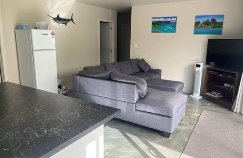 Kawhia House | Quiet private bush out look but right in town. Perfect for boaties