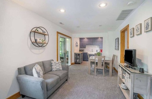 Shorewood-Tower Hills-Harbert House | Quiet remodeled cottage near downtown Sawyer - private deck, gas grill, firepit