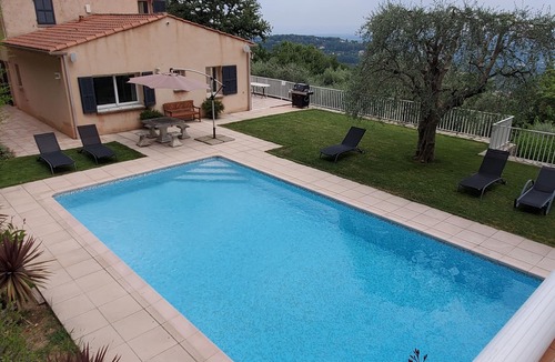 Magagnosc Villa | Quiet South Facing Villa with Pool. Panoramic view!