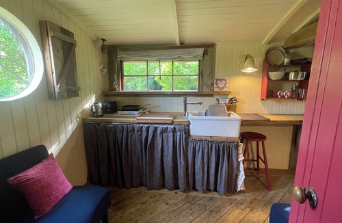Plumpton Green Cabin | Quirky Self-contained Garden Hut in National Park. Plant-based Meals Service.